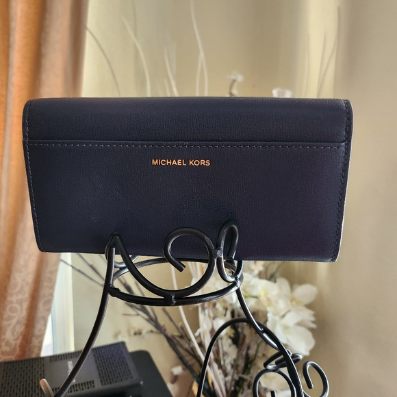 MICHAEL KORS Rivington Gold Stud Large Wallet leather turn-lock - Picture 3 of 7